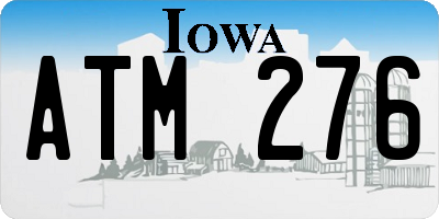 IA license plate ATM276
