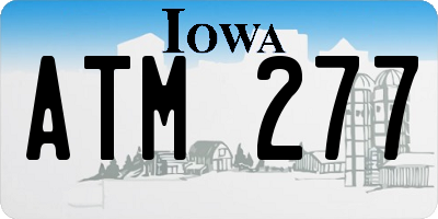 IA license plate ATM277