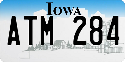 IA license plate ATM284