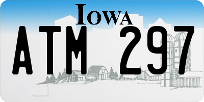 IA license plate ATM297