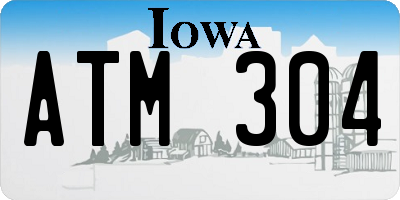 IA license plate ATM304