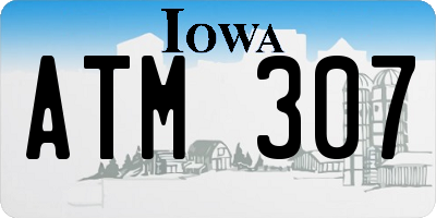 IA license plate ATM307