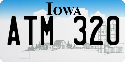 IA license plate ATM320