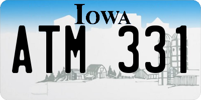 IA license plate ATM331