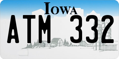 IA license plate ATM332