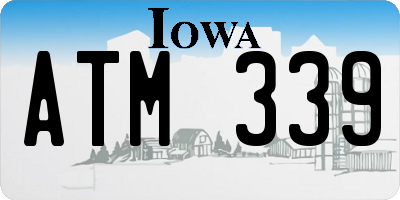 IA license plate ATM339