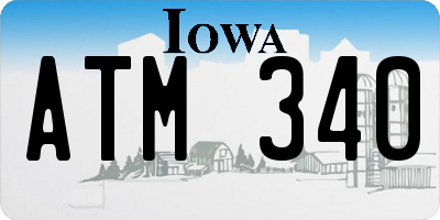 IA license plate ATM340