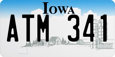 IA license plate ATM341