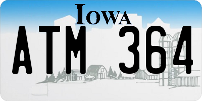 IA license plate ATM364