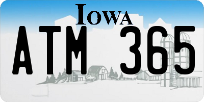 IA license plate ATM365
