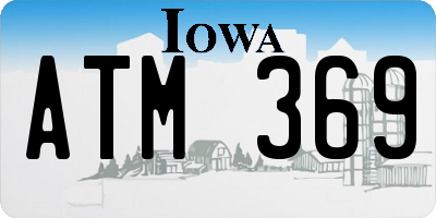 IA license plate ATM369