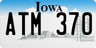 IA license plate ATM370