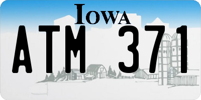 IA license plate ATM371