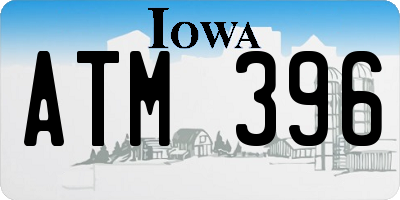 IA license plate ATM396