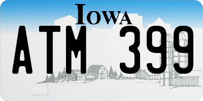 IA license plate ATM399