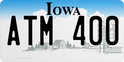 IA license plate ATM400