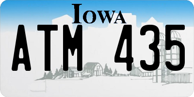 IA license plate ATM435