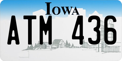 IA license plate ATM436
