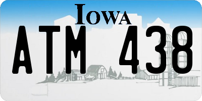 IA license plate ATM438