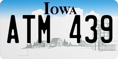 IA license plate ATM439