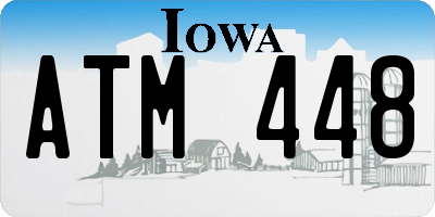IA license plate ATM448