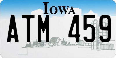 IA license plate ATM459