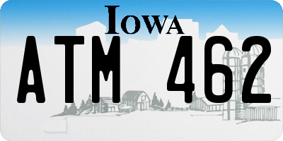 IA license plate ATM462