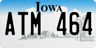 IA license plate ATM464