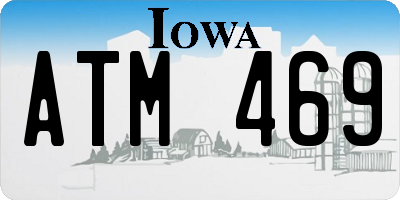 IA license plate ATM469