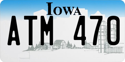 IA license plate ATM470