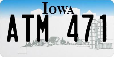 IA license plate ATM471