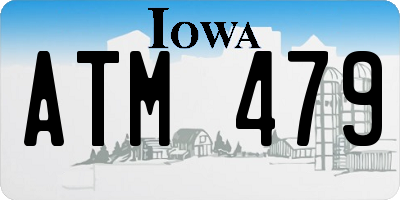 IA license plate ATM479