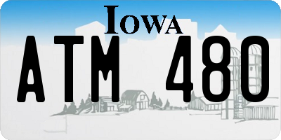 IA license plate ATM480