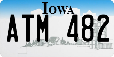 IA license plate ATM482