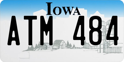 IA license plate ATM484