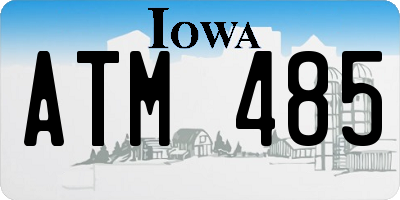 IA license plate ATM485
