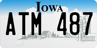 IA license plate ATM487