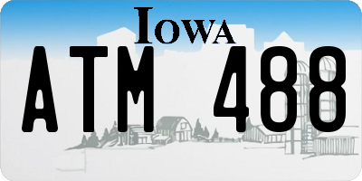 IA license plate ATM488
