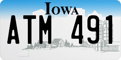 IA license plate ATM491