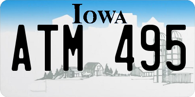 IA license plate ATM495