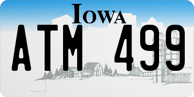 IA license plate ATM499