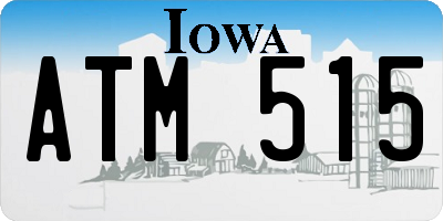 IA license plate ATM515