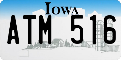 IA license plate ATM516
