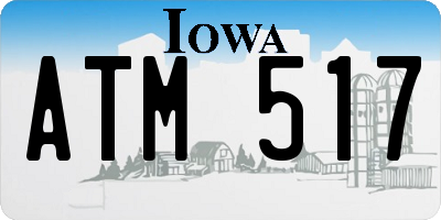 IA license plate ATM517