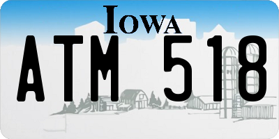IA license plate ATM518