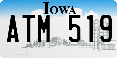 IA license plate ATM519