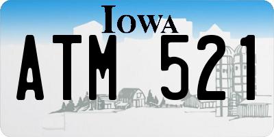IA license plate ATM521
