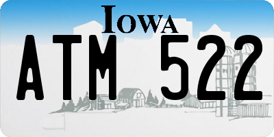IA license plate ATM522