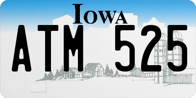 IA license plate ATM525