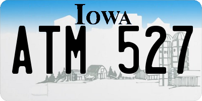IA license plate ATM527